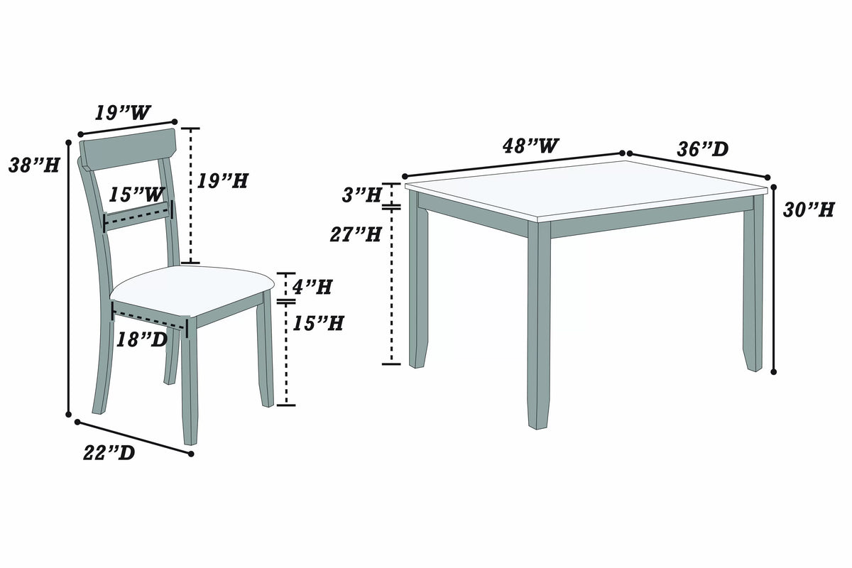 4-Seats Dining Set