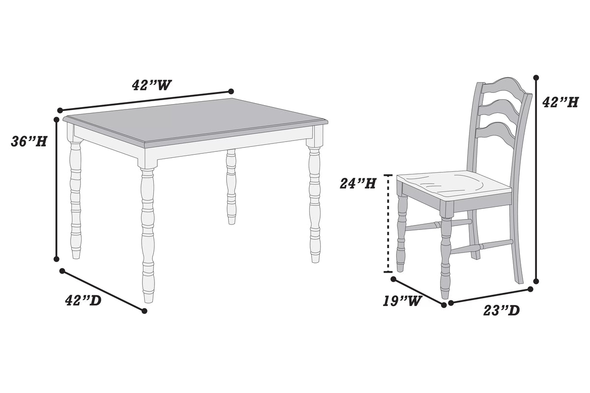 4-Seats Counter Height DIning Set