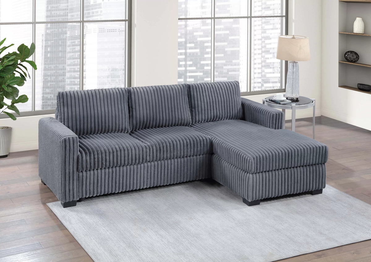 2-Pieces All-In-One Sectional Sofa