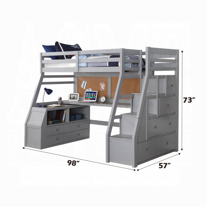 Jason Twin/Full Bunk Bed W/Trundle & Storage