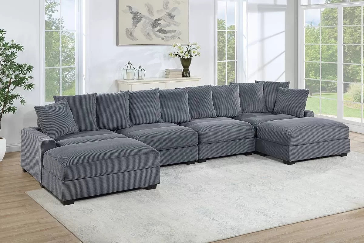 4 to 6-Pieces Modular Sectional Sofa Set