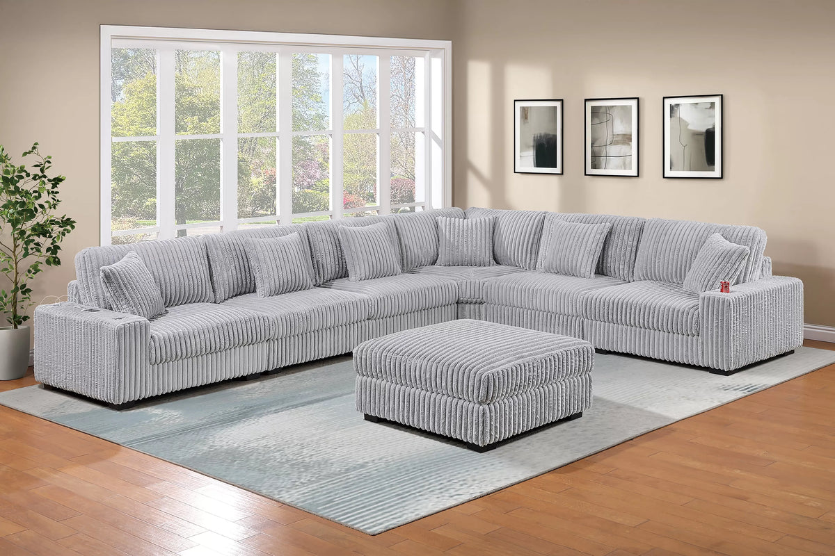 6 to 7-Pieces XL Modular Sectional Sofa Set
