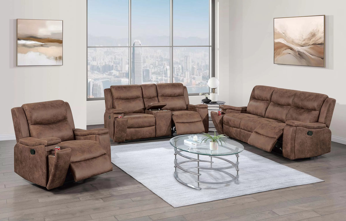 Manual Mechanism Reclining Sofa
