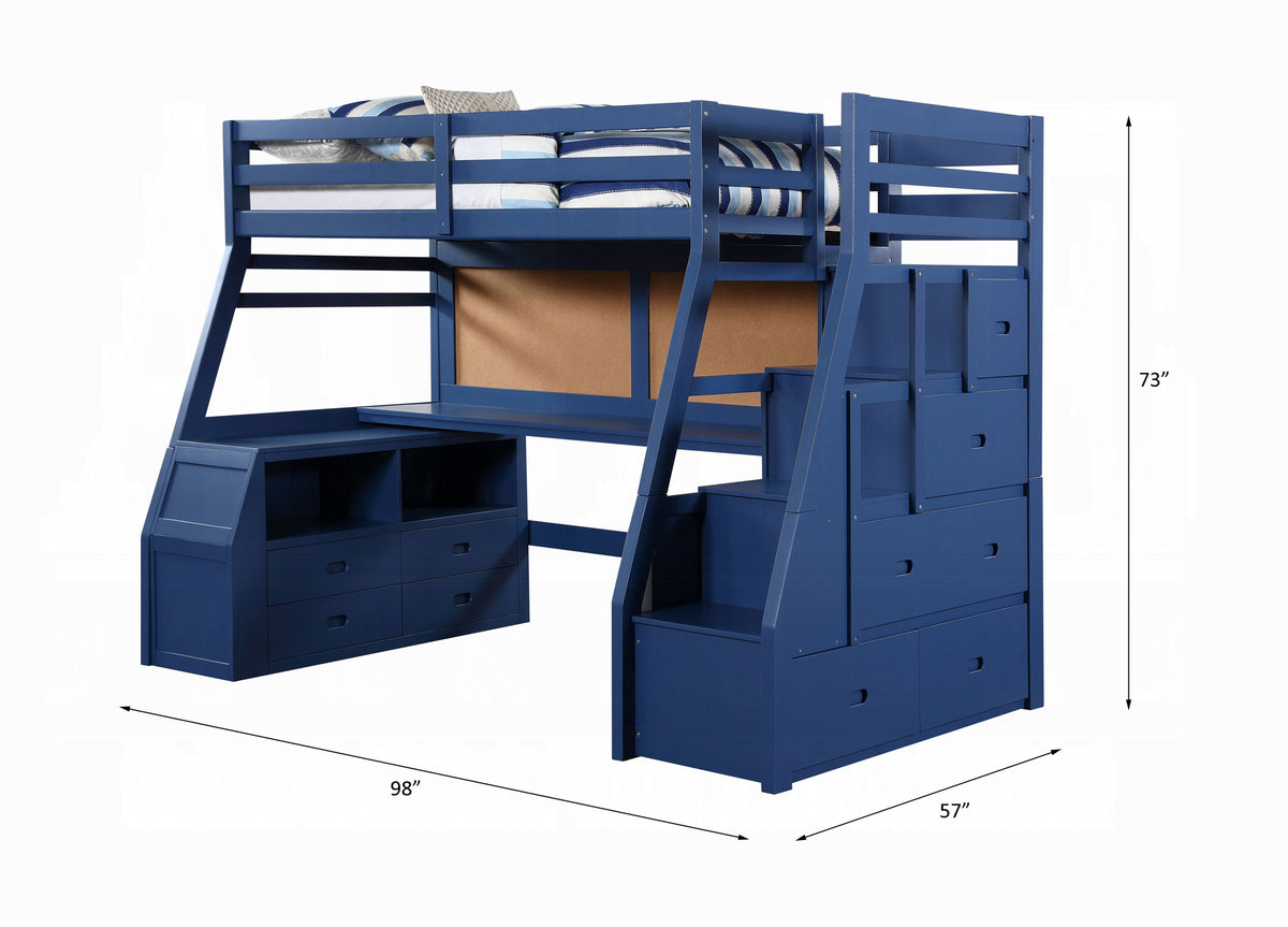 Jason Twin/Full Bunk Bed W/Trundle & Storage