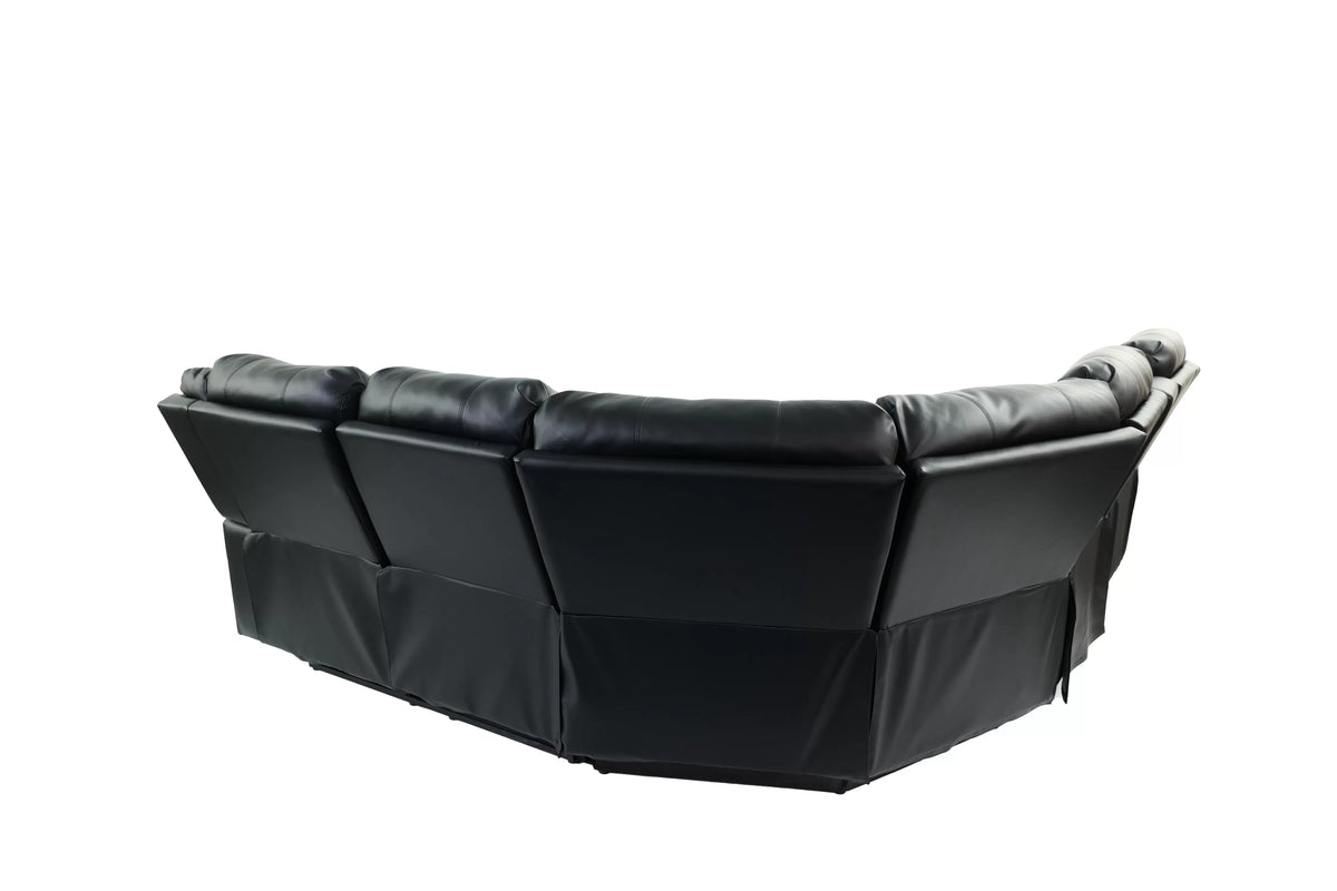 Manual & Power Mechanism Reclining Sectional Sofa
