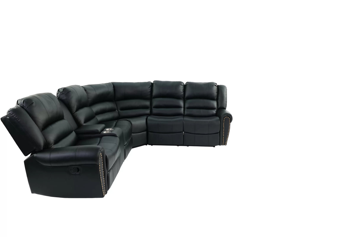 Manual & Power Mechanism Reclining Sectional Sofa