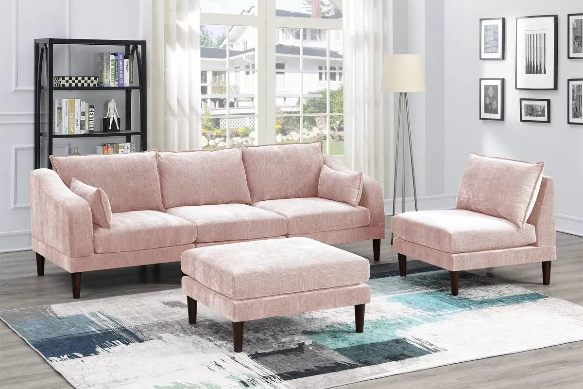 5 to 6-Pieces Modular Sectional Sofa Set