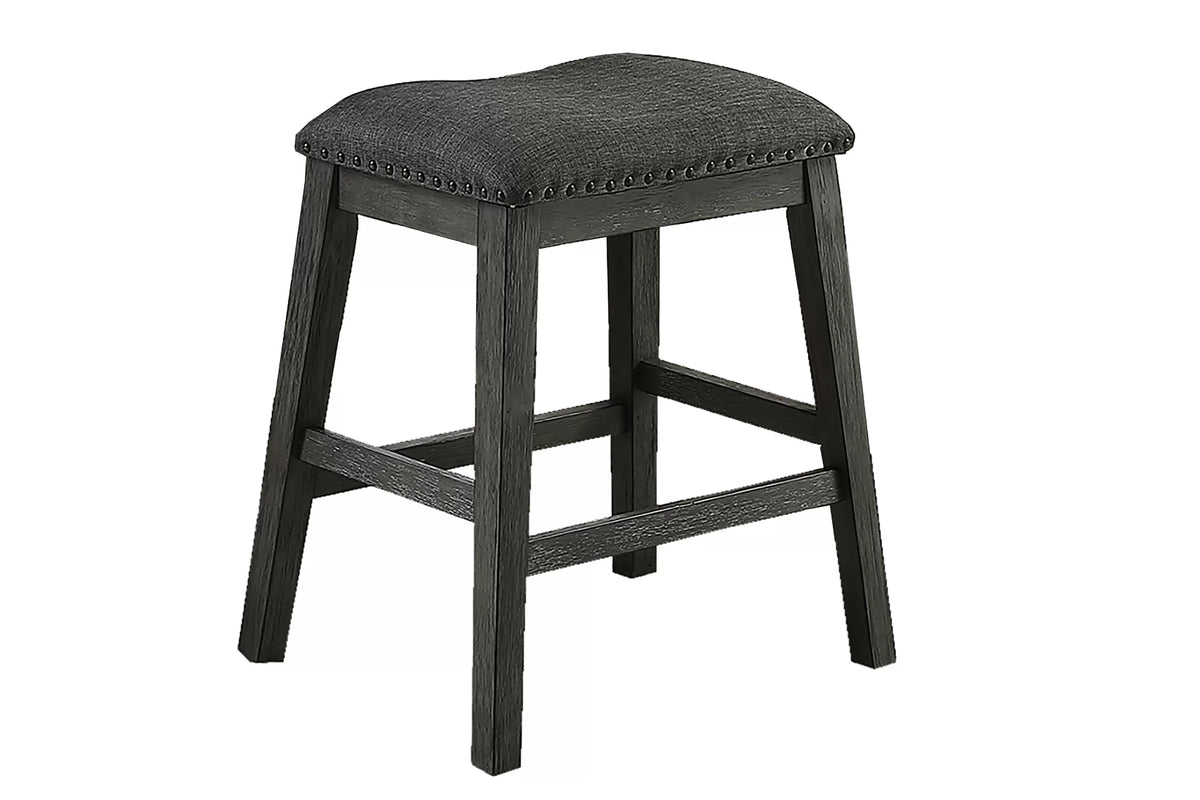 Casual Counter Height Table Casual-Side Shelf Storage (Table + Chairs + 2 Counter Stool)