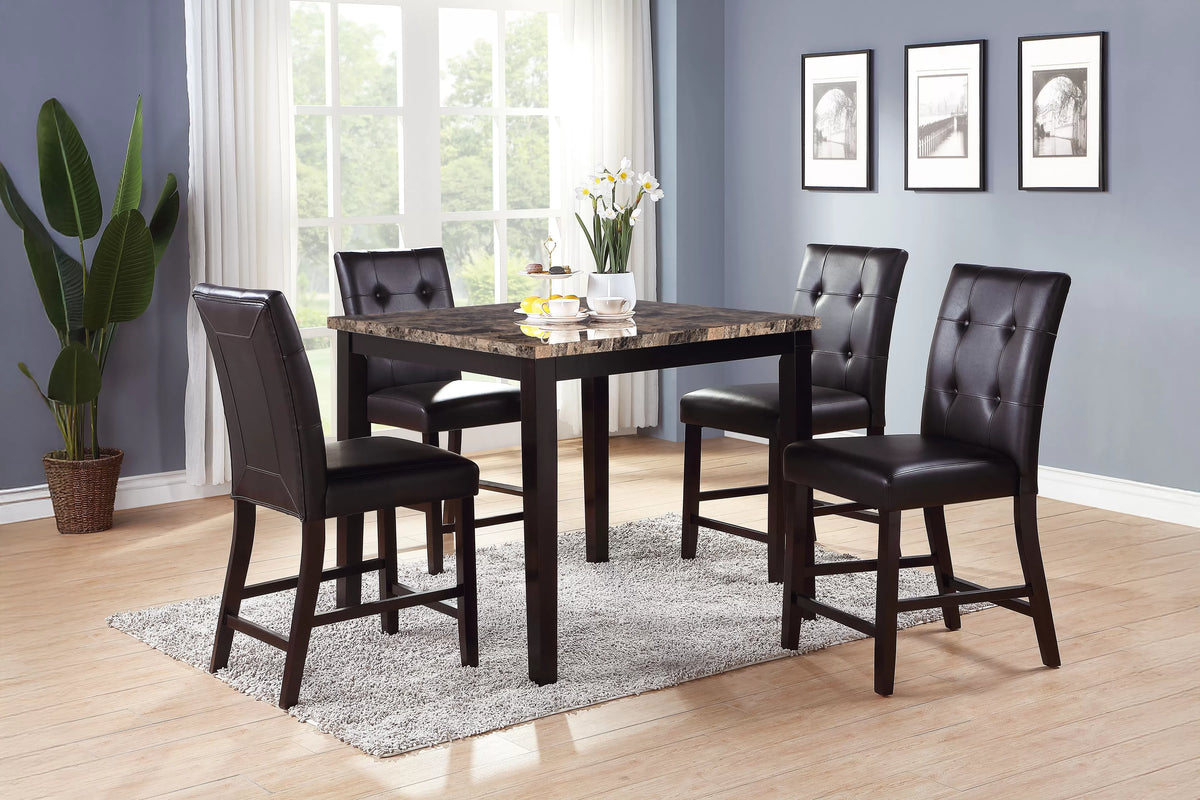 4-Seats Counter Height Dining Set