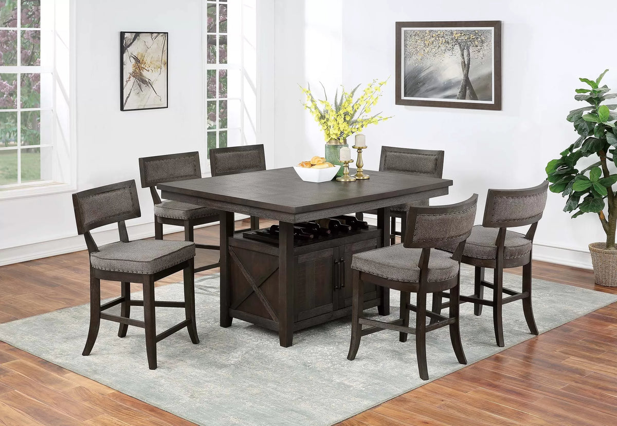 6-Seats Counter Height Dining Set