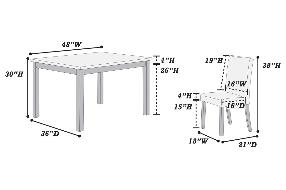 4-Seats Dining Set