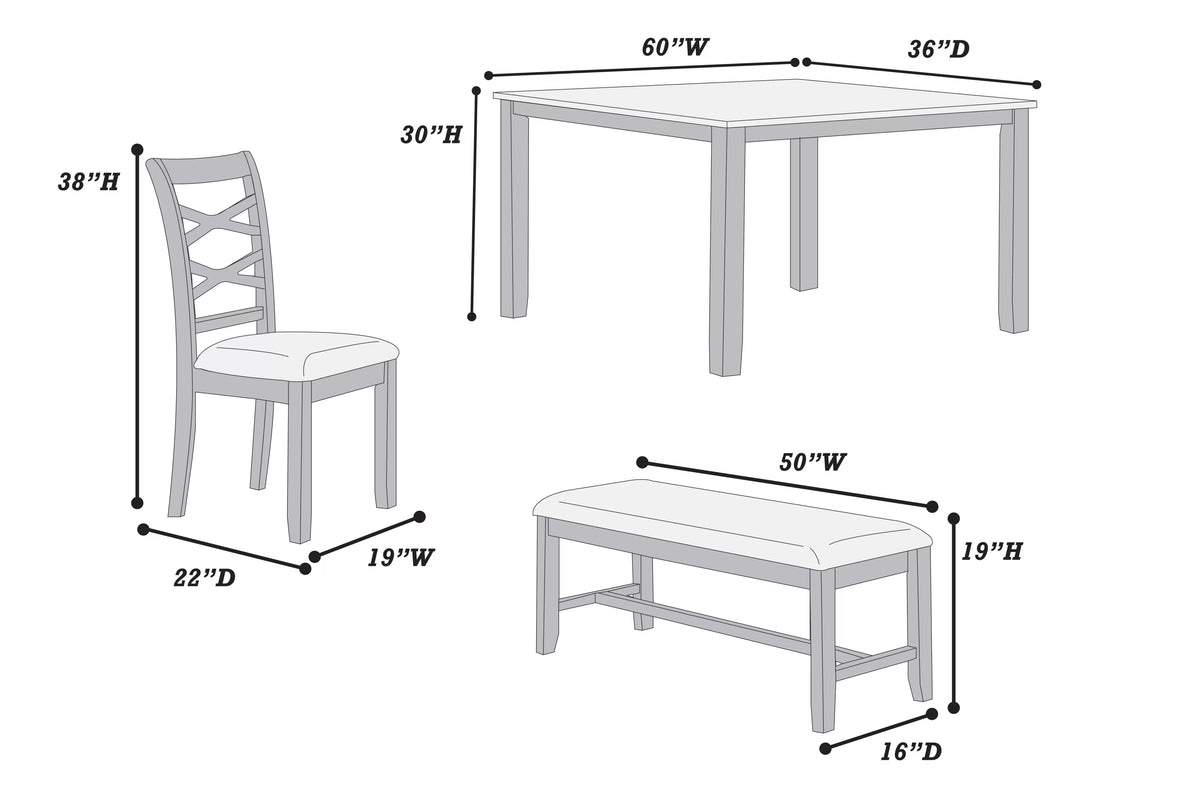6-Seats Dining Set