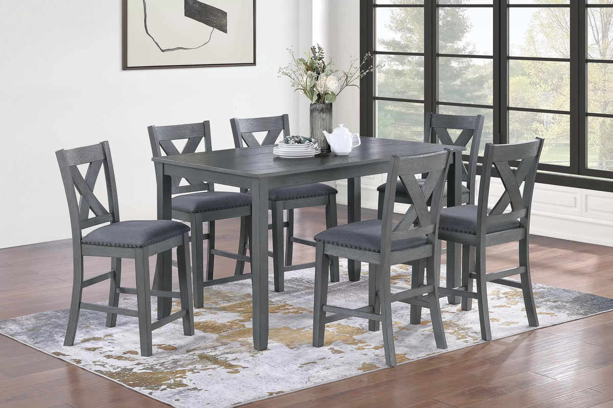 6-Seats Counter Height Dining Set