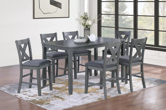 6-Seats Counter Height Dining Set