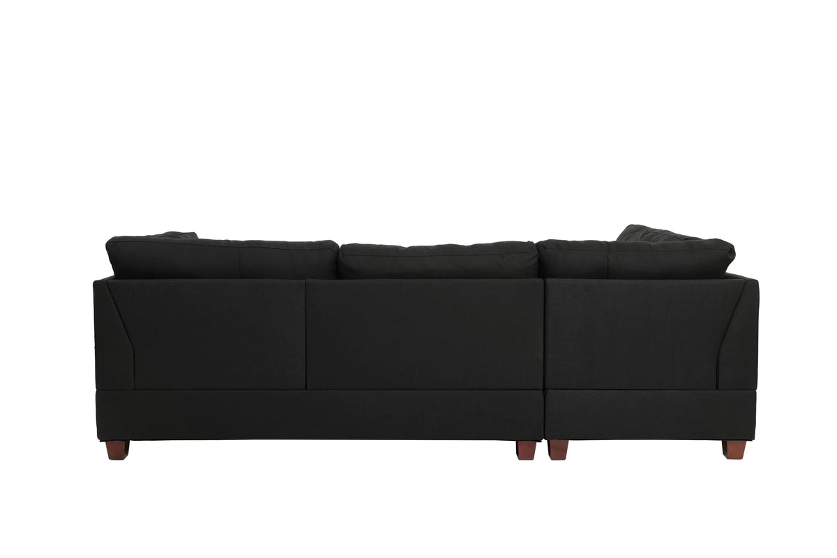 3-Pieces Reversible Sectional Sofa Set