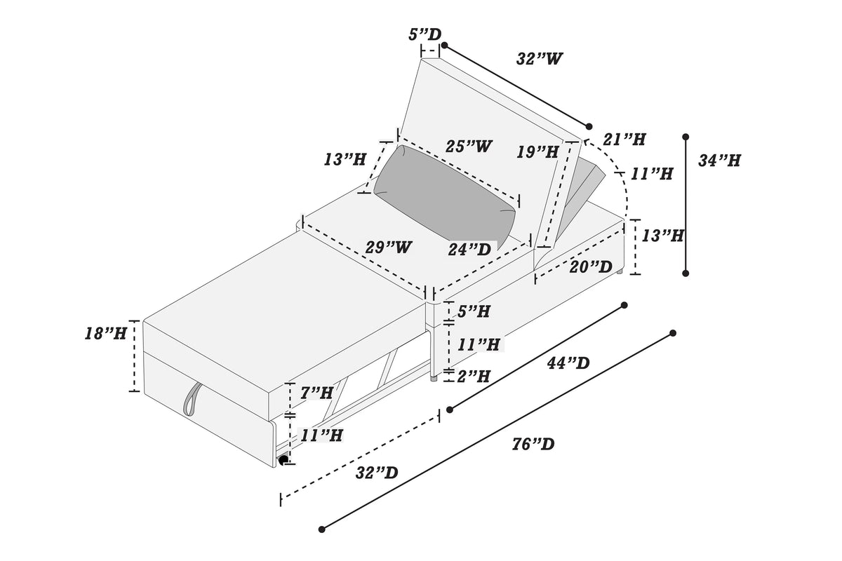 Convertible Individual Sofa