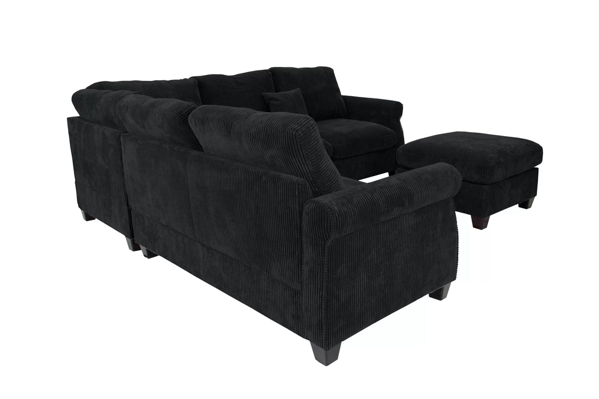 4-Pieces Sectional Sofa Set