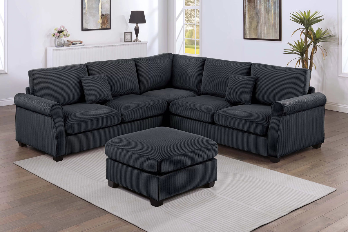 4-Pieces Sectional Sofa Set