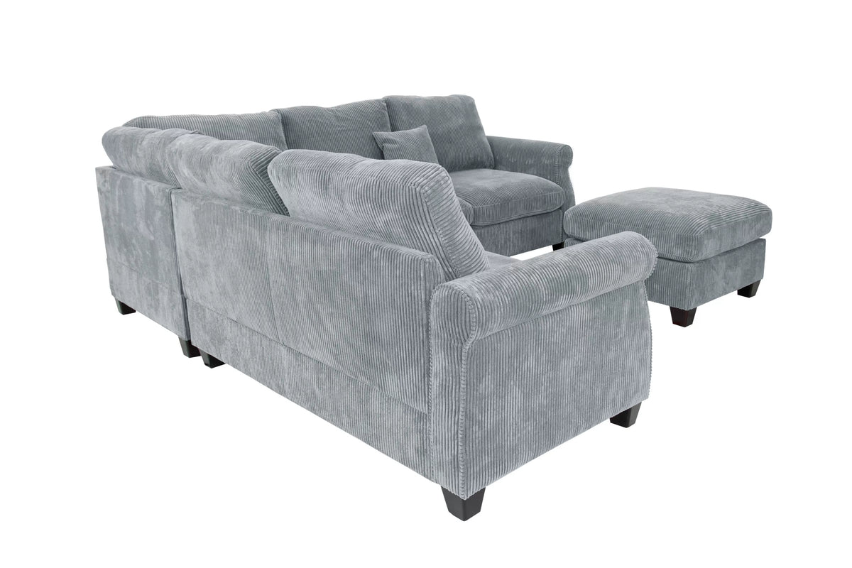 4-Pieces Sectional Sofa Set