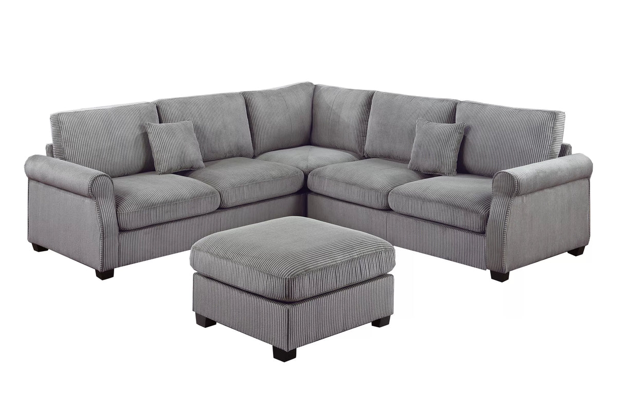 4-Pieces Sectional Sofa Set