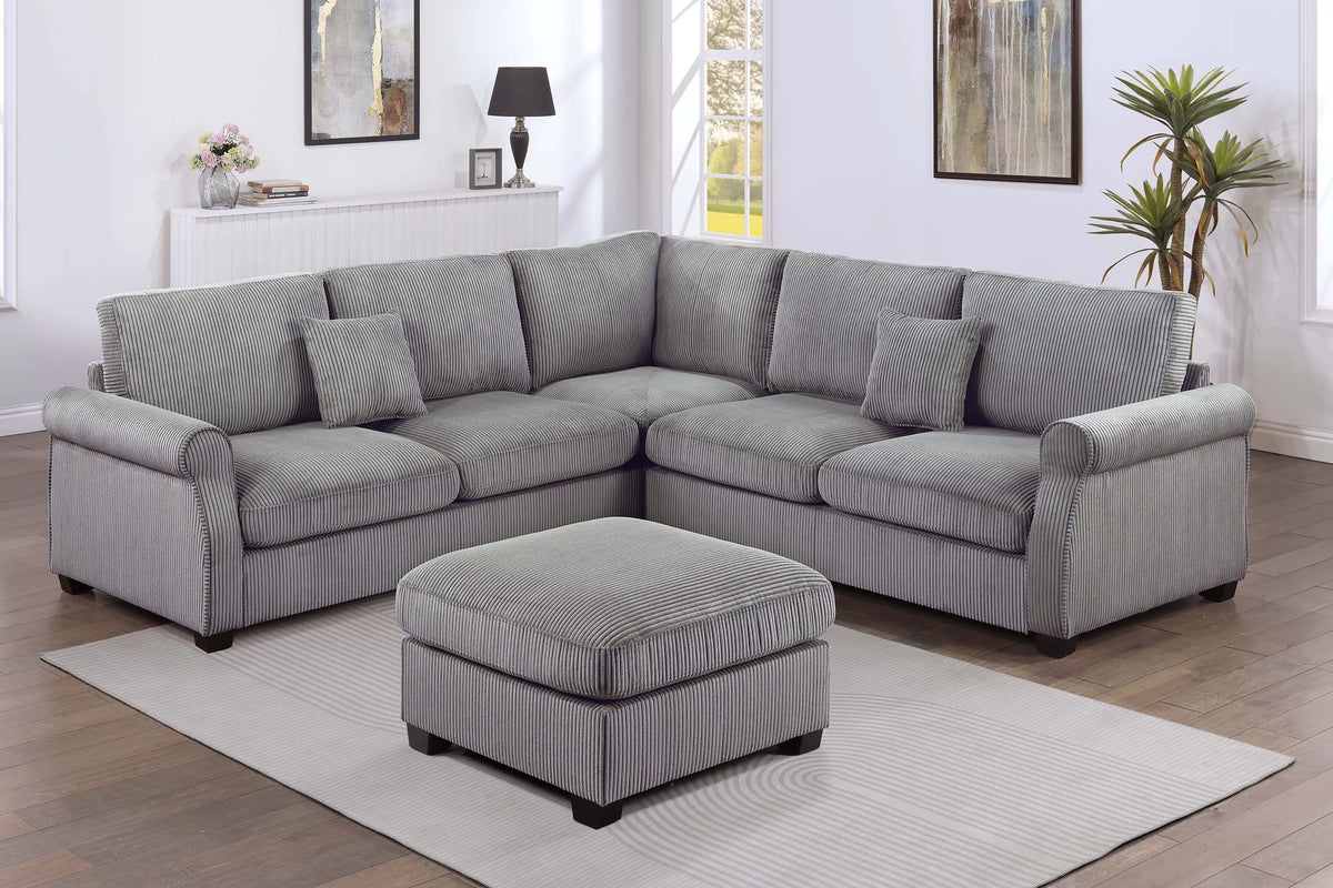 4-Pieces Sectional Sofa Set