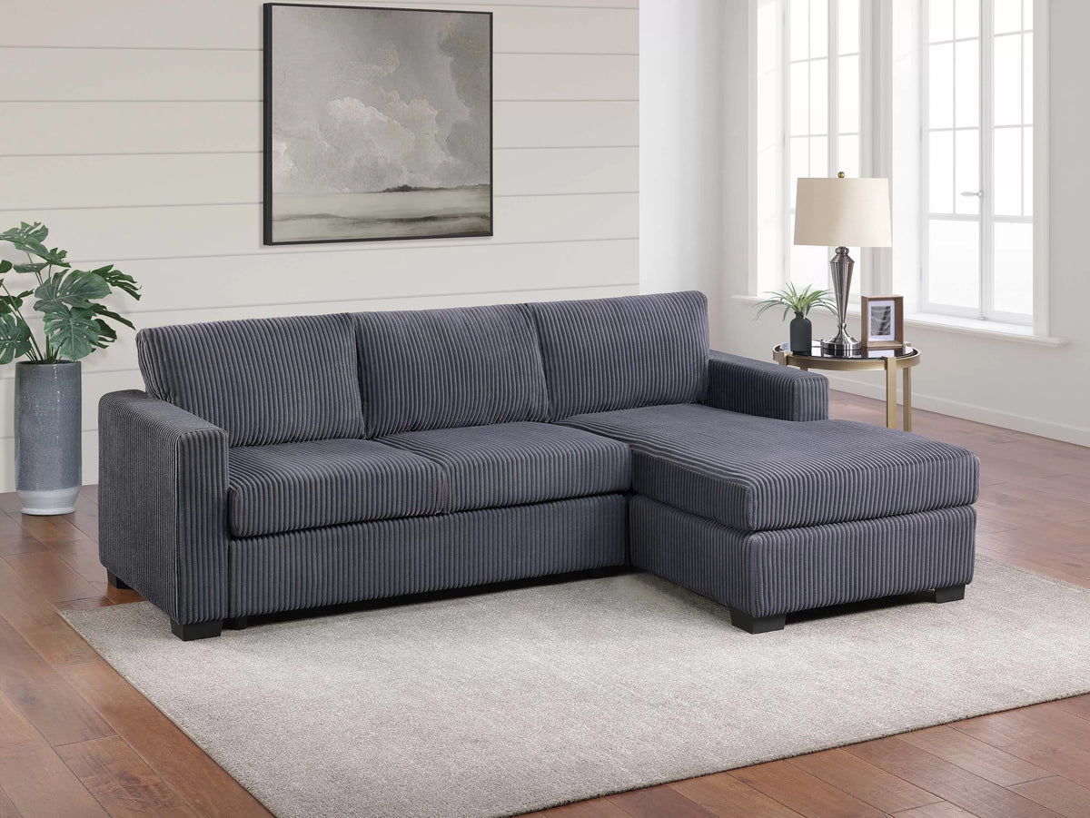 2-Pieces All-In-One Sectional Sofa