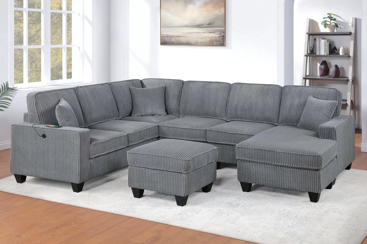 5-Pieces Sectional Sofa Set