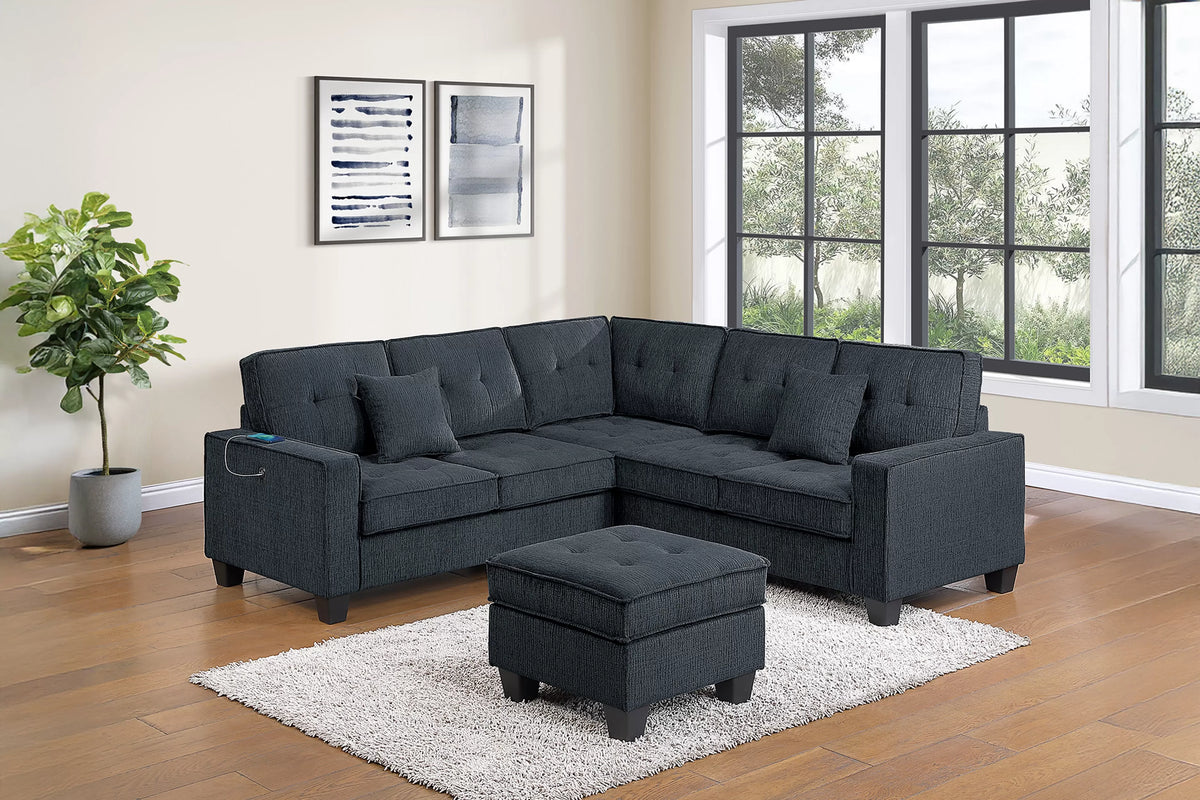 4-Pieces Sectional Sofa Set