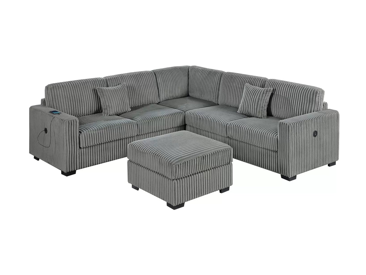 4-Pieces Sectional Sofa Set