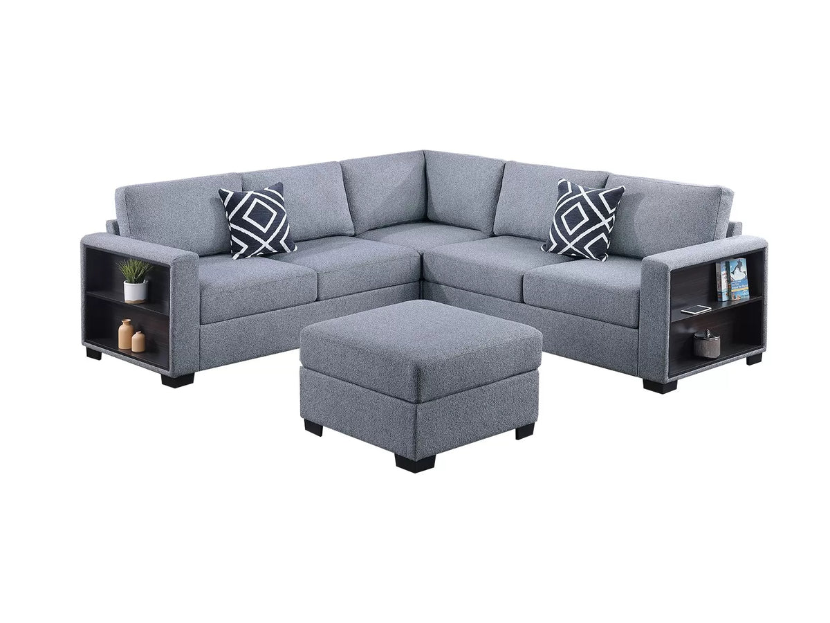 4-Pieces Sectional Sofa Set