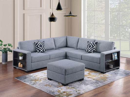 4-Pieces Sectional Sofa Set