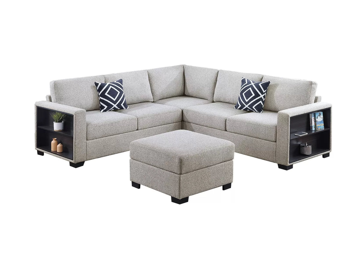 4-Pieces Sectional Sofa Set