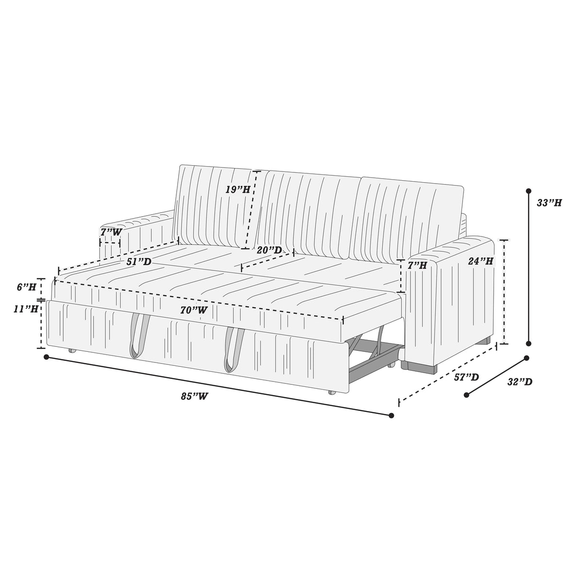 Convertible Sofa