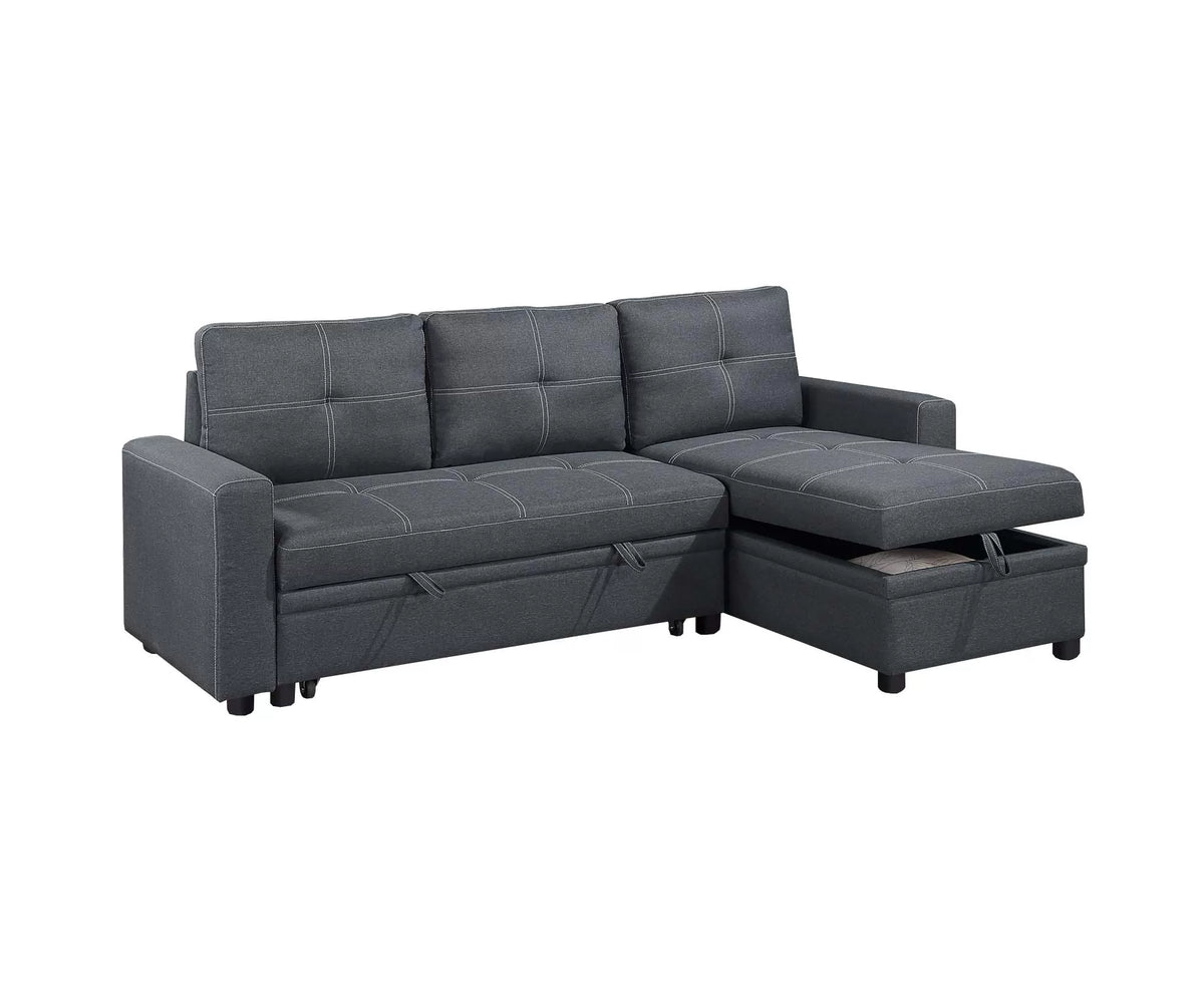 2-Pieces Reversible Convertible Sectional Sofa