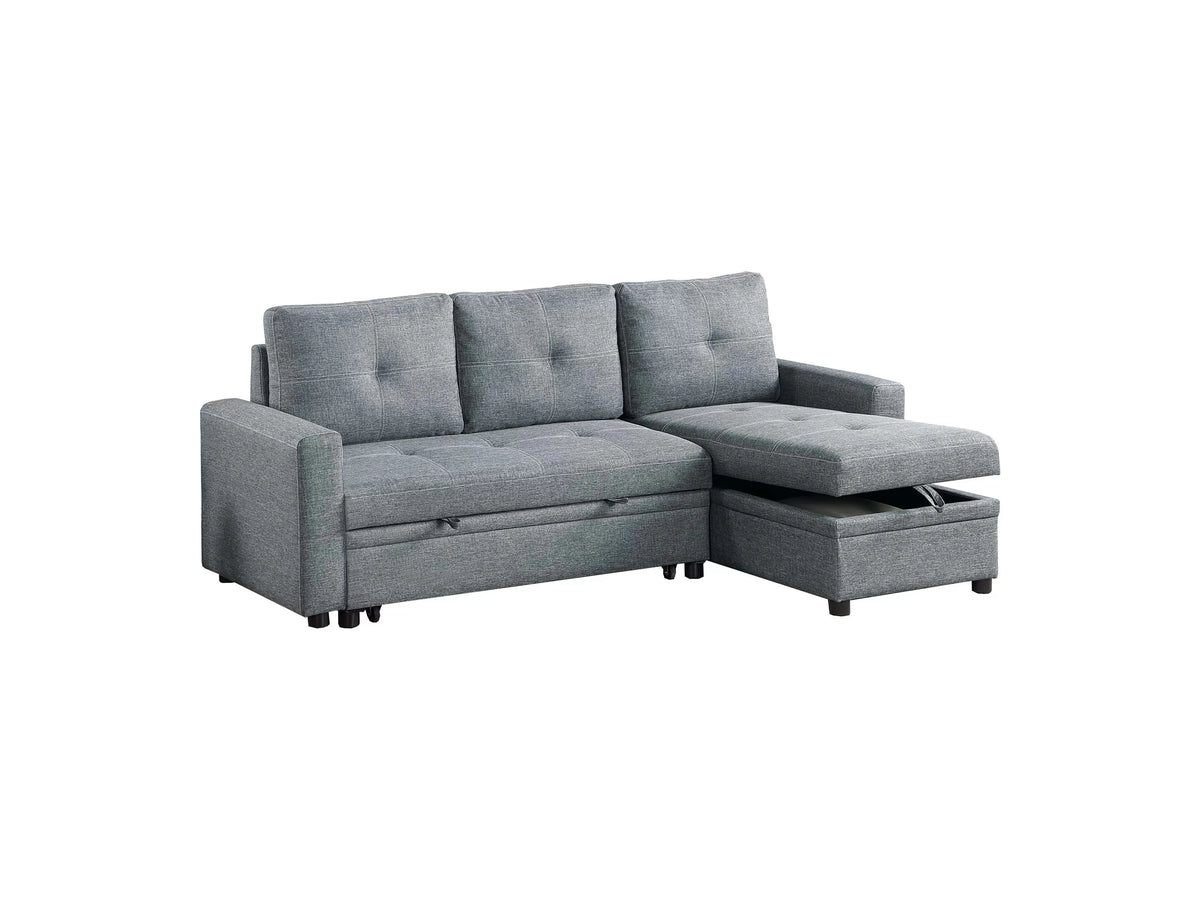 2-Pieces Reversible Convertible Sectional Sofa