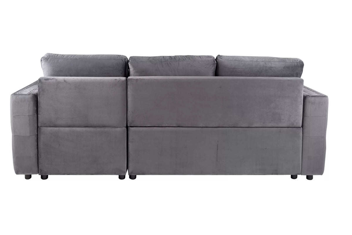 2-Pieces Reversible Convertible Sectional Sofa
