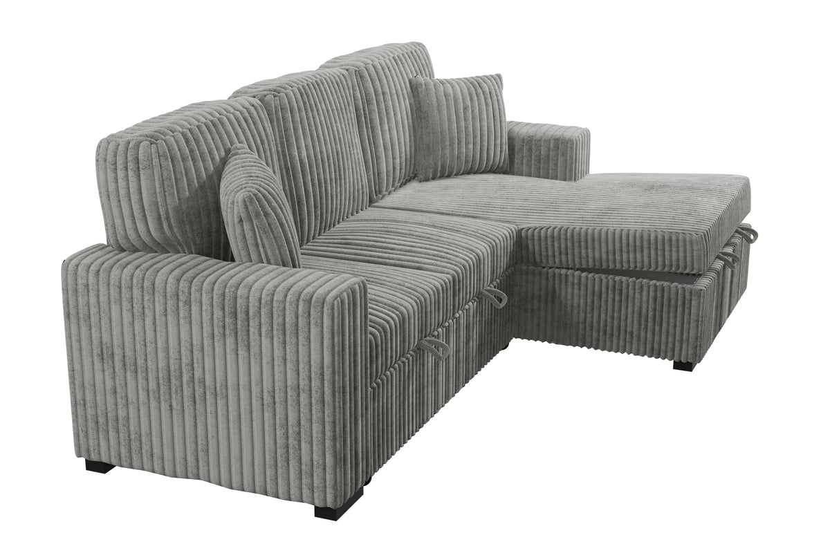 2-Pieces Convertible Sectional Sofa