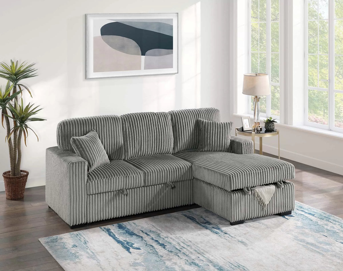 2-Pieces Convertible Sectional Sofa