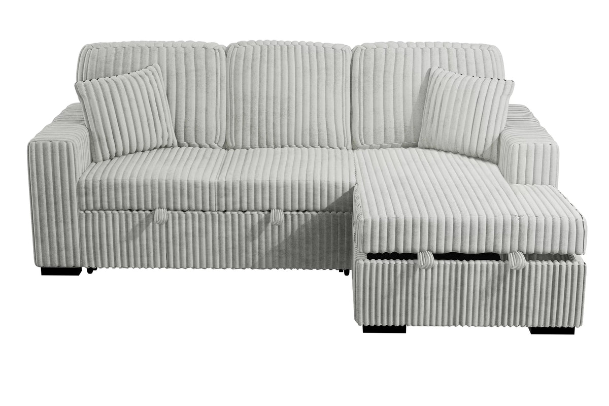 2-Pieces Convertible Sectional Sofa