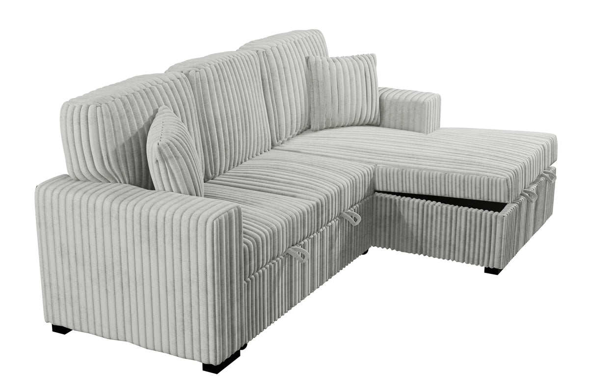 2-Pieces Convertible Sectional Sofa
