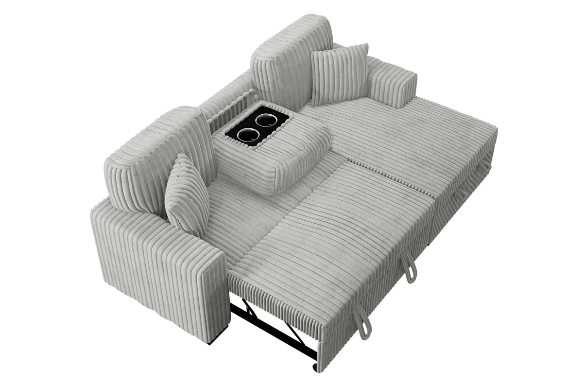 2-Pieces Convertible Sectional Sofa