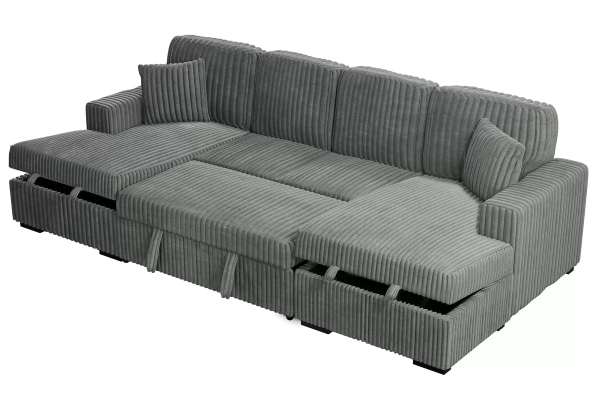3-Pieces Convertible Sectional Sofa