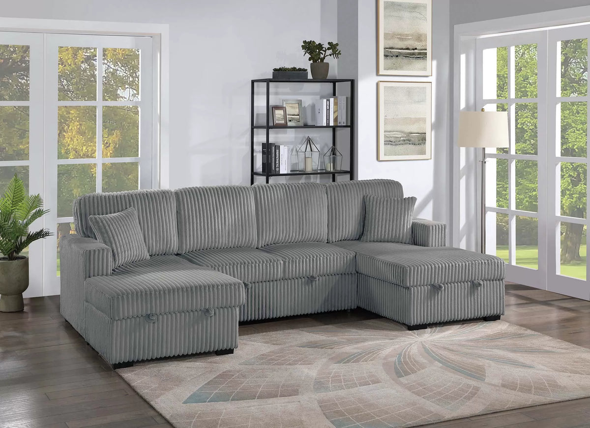 3-Pieces Convertible Sectional Sofa