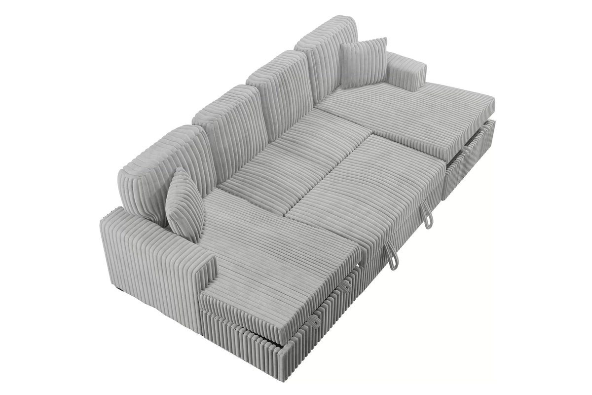 3-Pieces Convertible Sectional Sofa