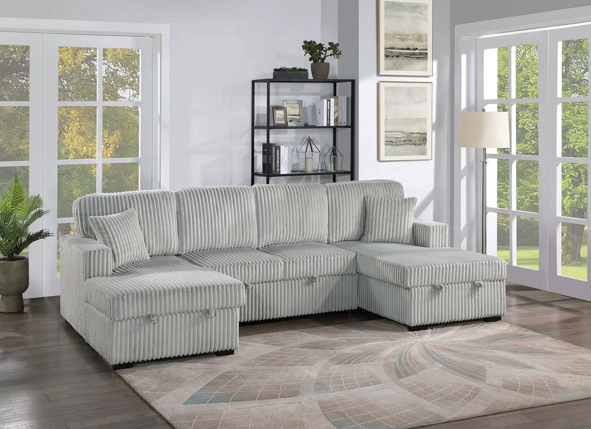 3-Pieces Convertible Sectional Sofa