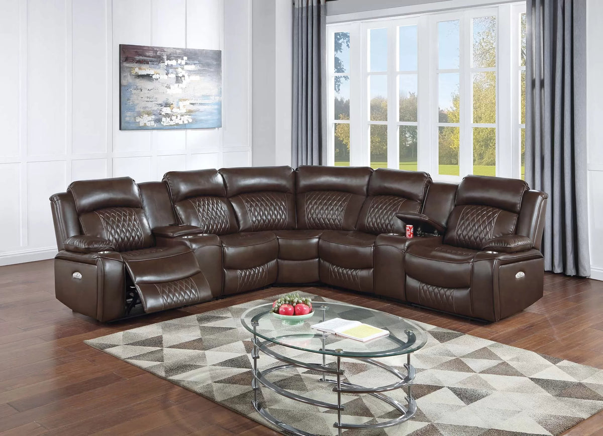 Power Mechanism Reclining Sectional Sofa