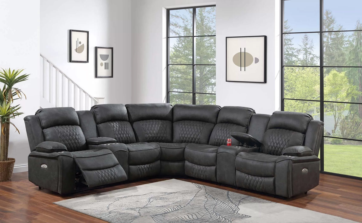 Power Mechanism Reclining Sectional Sofa
