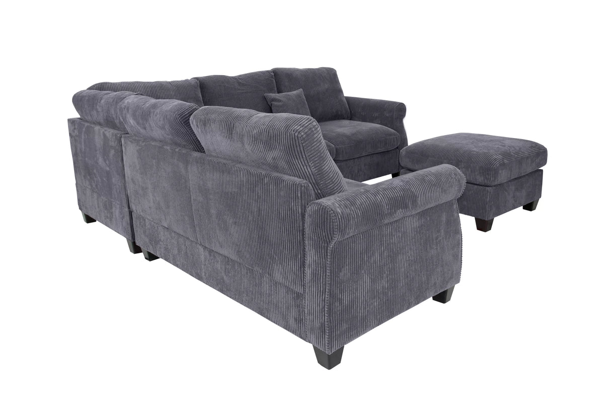 4-Pieces Sectional Sofa Set