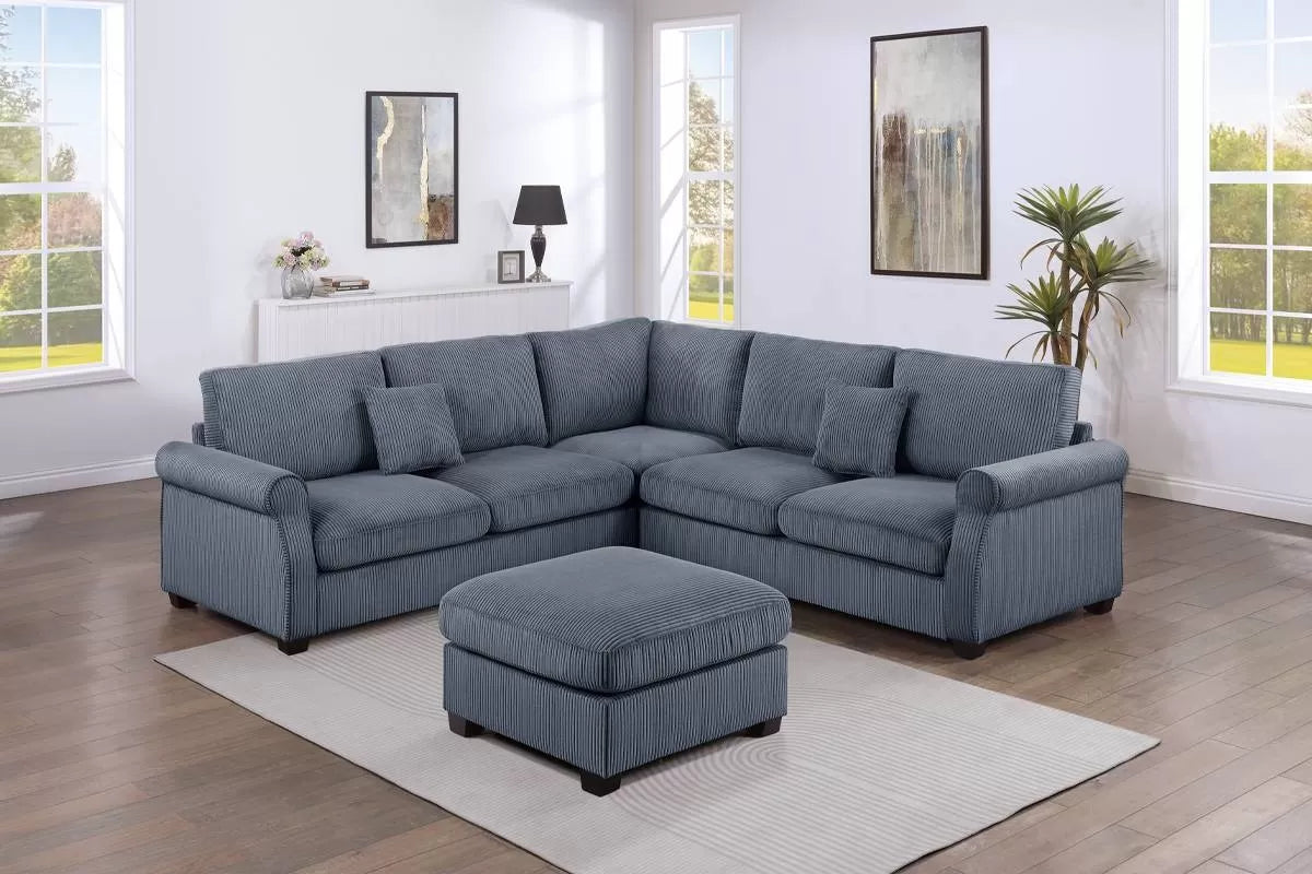 4-Pieces Sectional Sofa Set