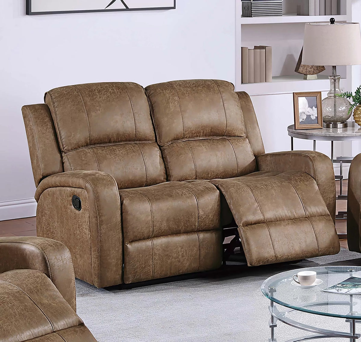 Manual Mechanism Reclining Loveseat